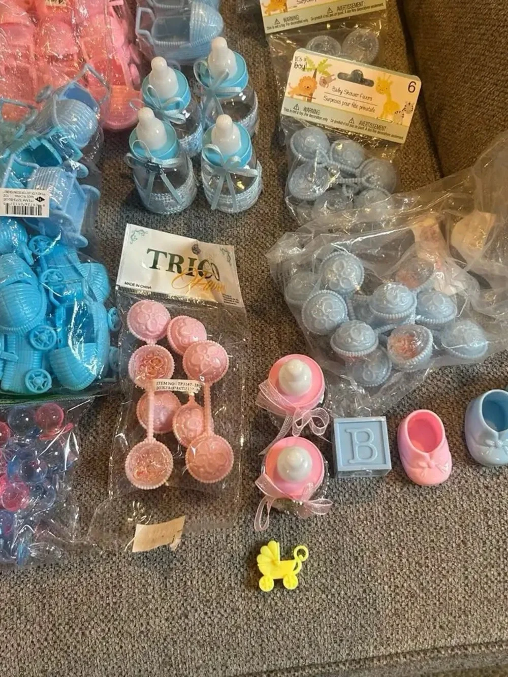 Bulk Baby Shower & Gender Reveal Favor Lot - Pink & Blue DIY Supplies